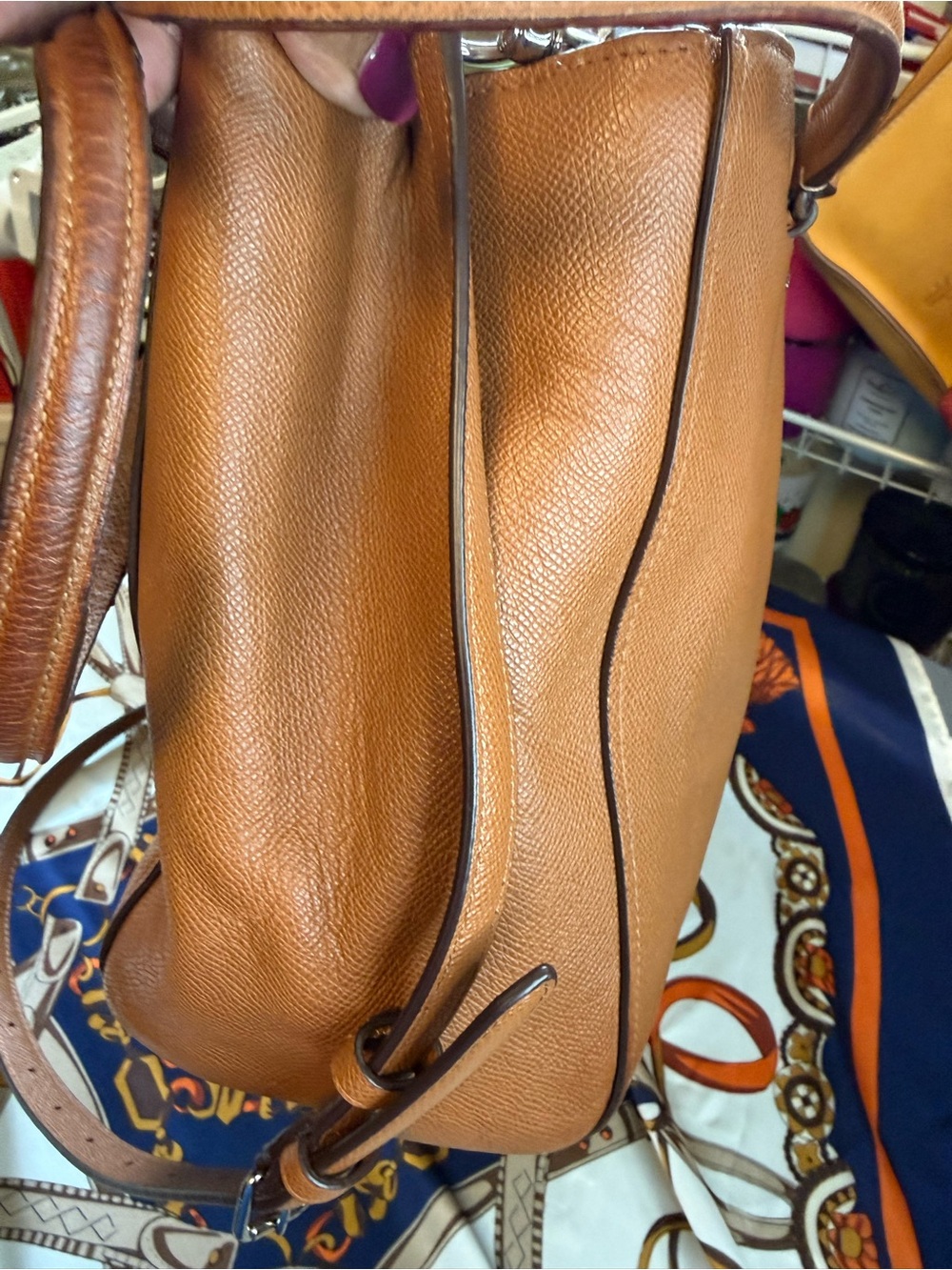 Coach Stanton Carryall Pebbled Leather Shoulder With Crossbody Strap - Picture 3 of 16